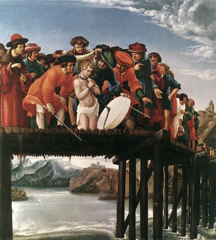 ALTDORFER, Albrecht The Martyrdom of St Florian Spain oil painting art